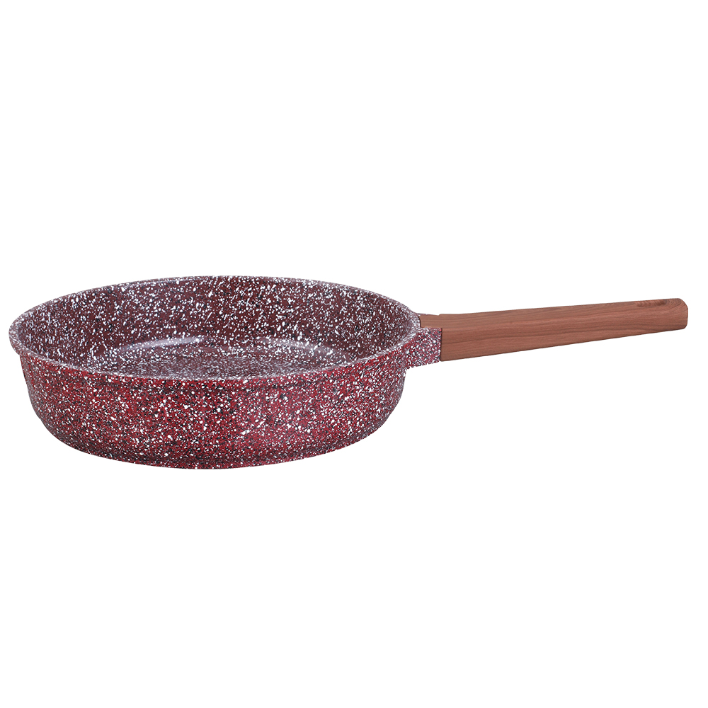 KALA covered  Casserole wooden handles&knob Red/Grey