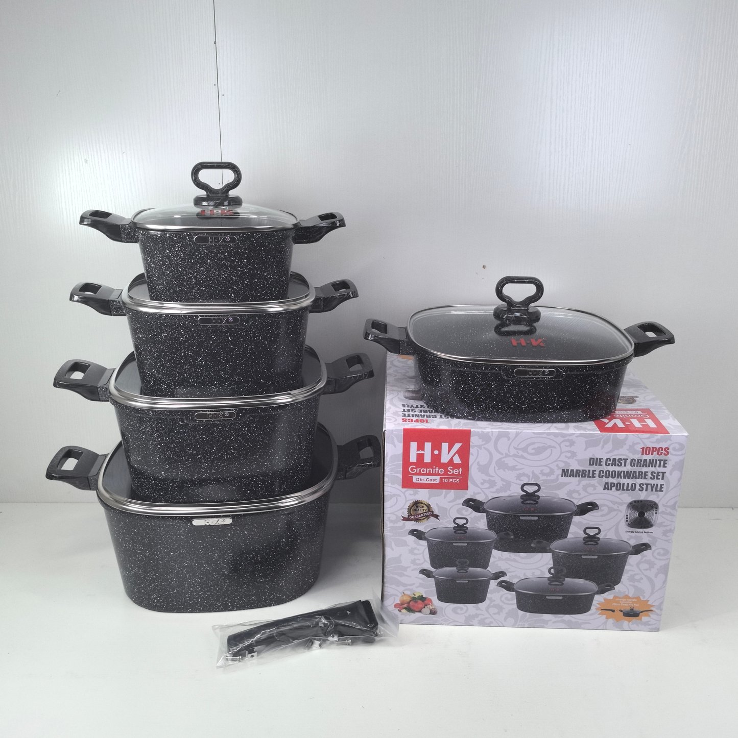 KALA 10pcs pot set-casserole/shallow casserole