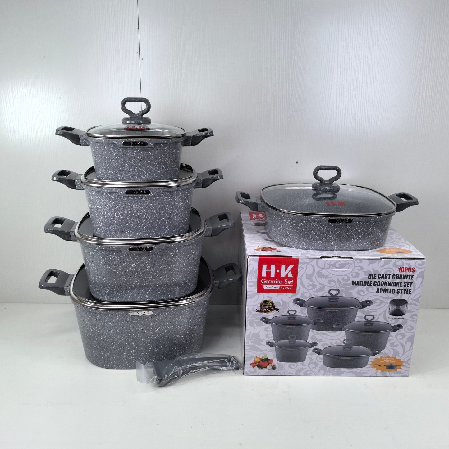 KALA 10pcs pot set-casserole/shallow casserole