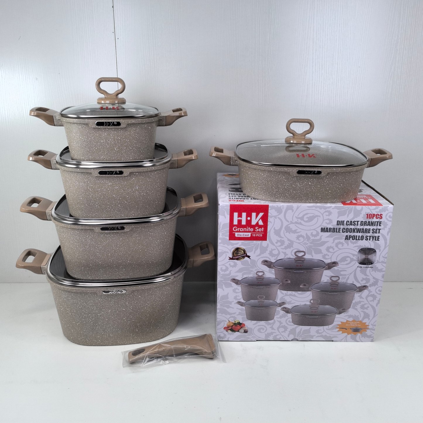 KALA 10pcs pot set-casserole/shallow casserole