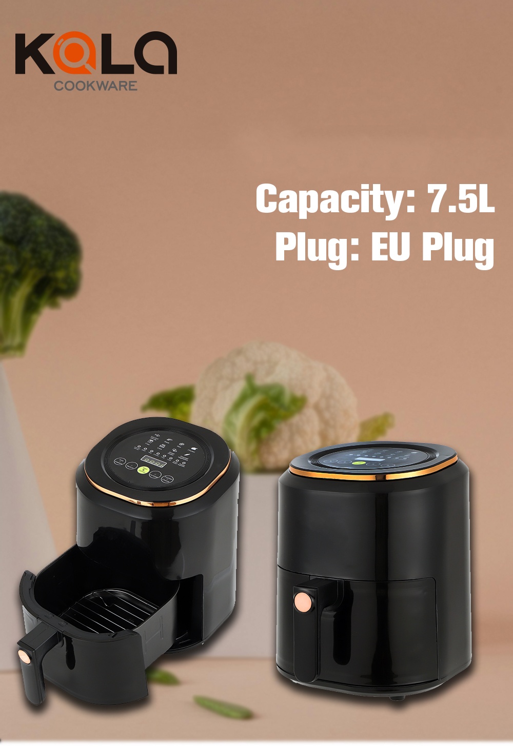 EU PLUG-7.5L air fryer