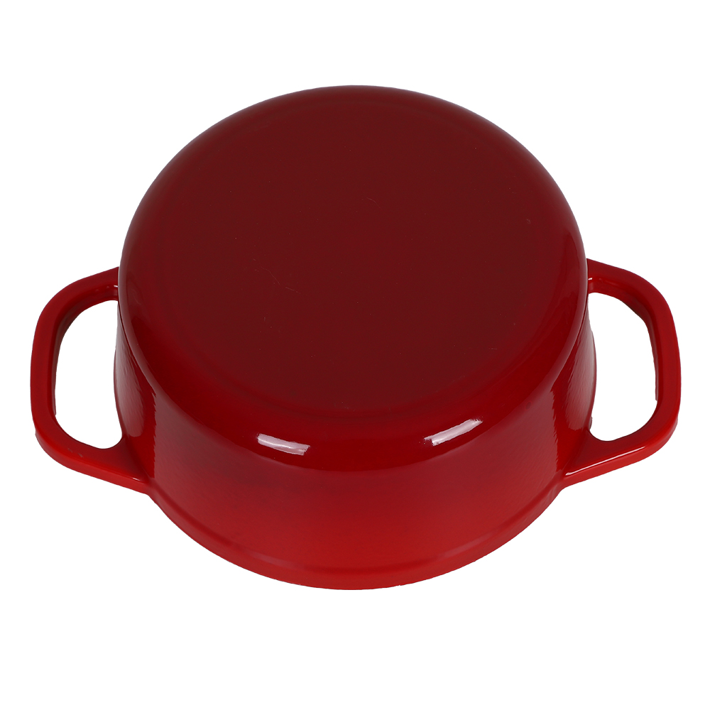 25*11cm red cast iron pot