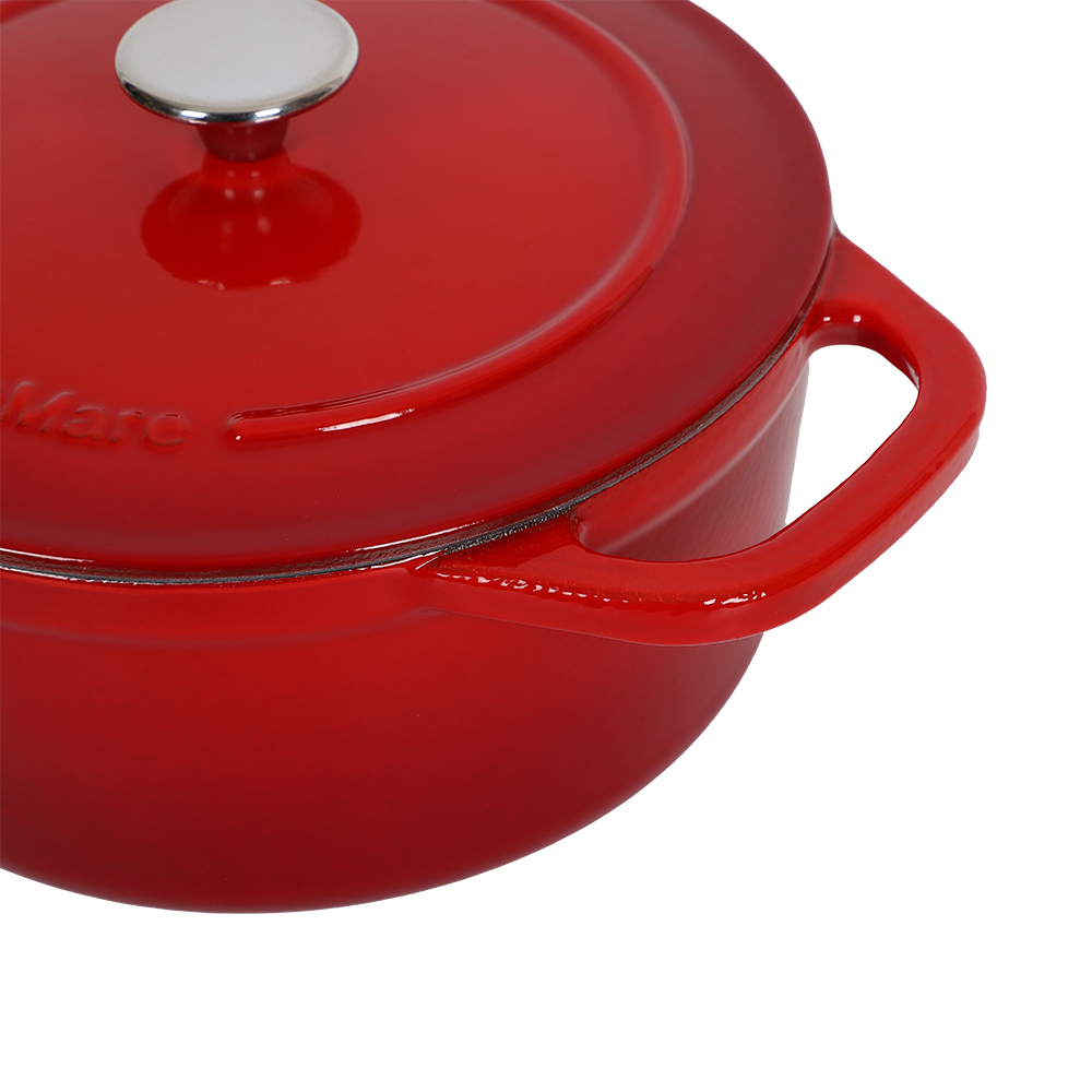 25*11cm red cast iron pot