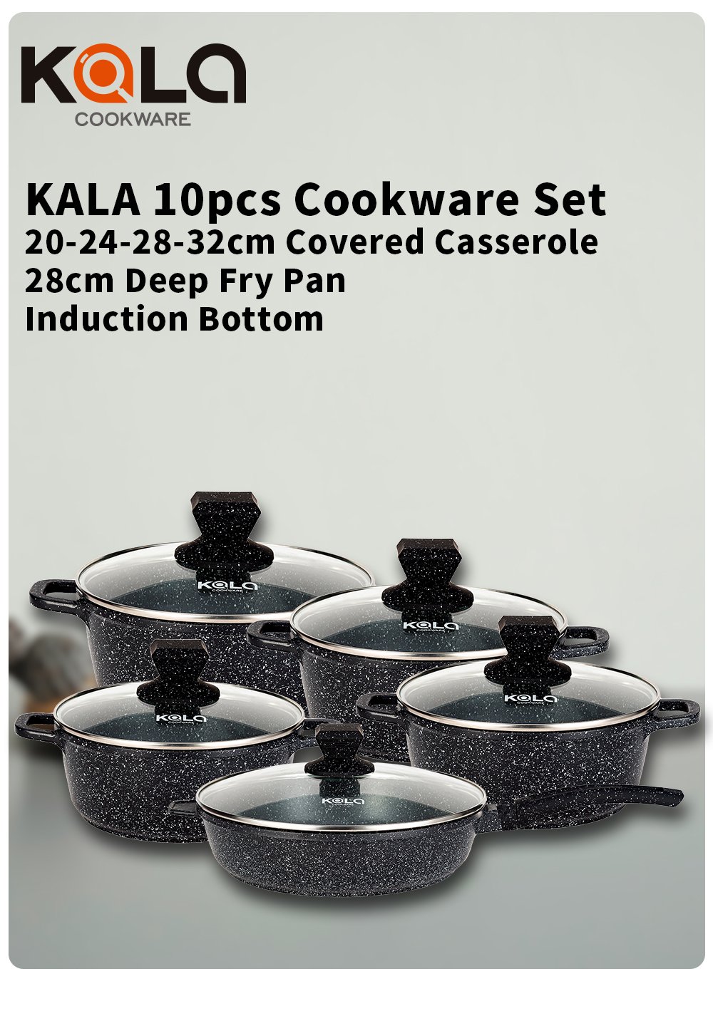 KALA 10pcs cookware set-Kala KALA 10pcs cookware set-Kala