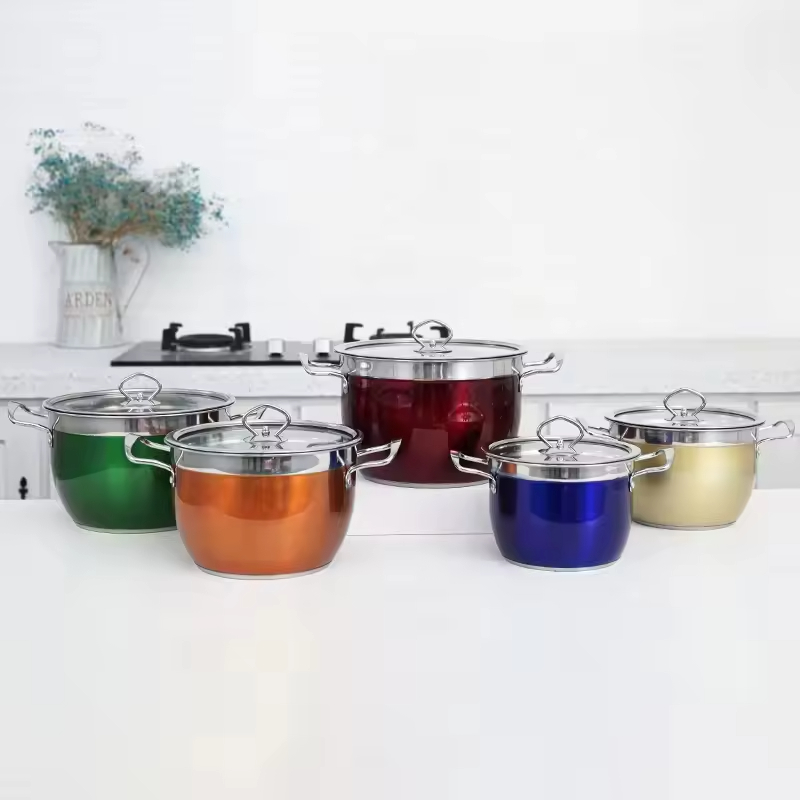 10-Piece Stainless Steel Pot Set