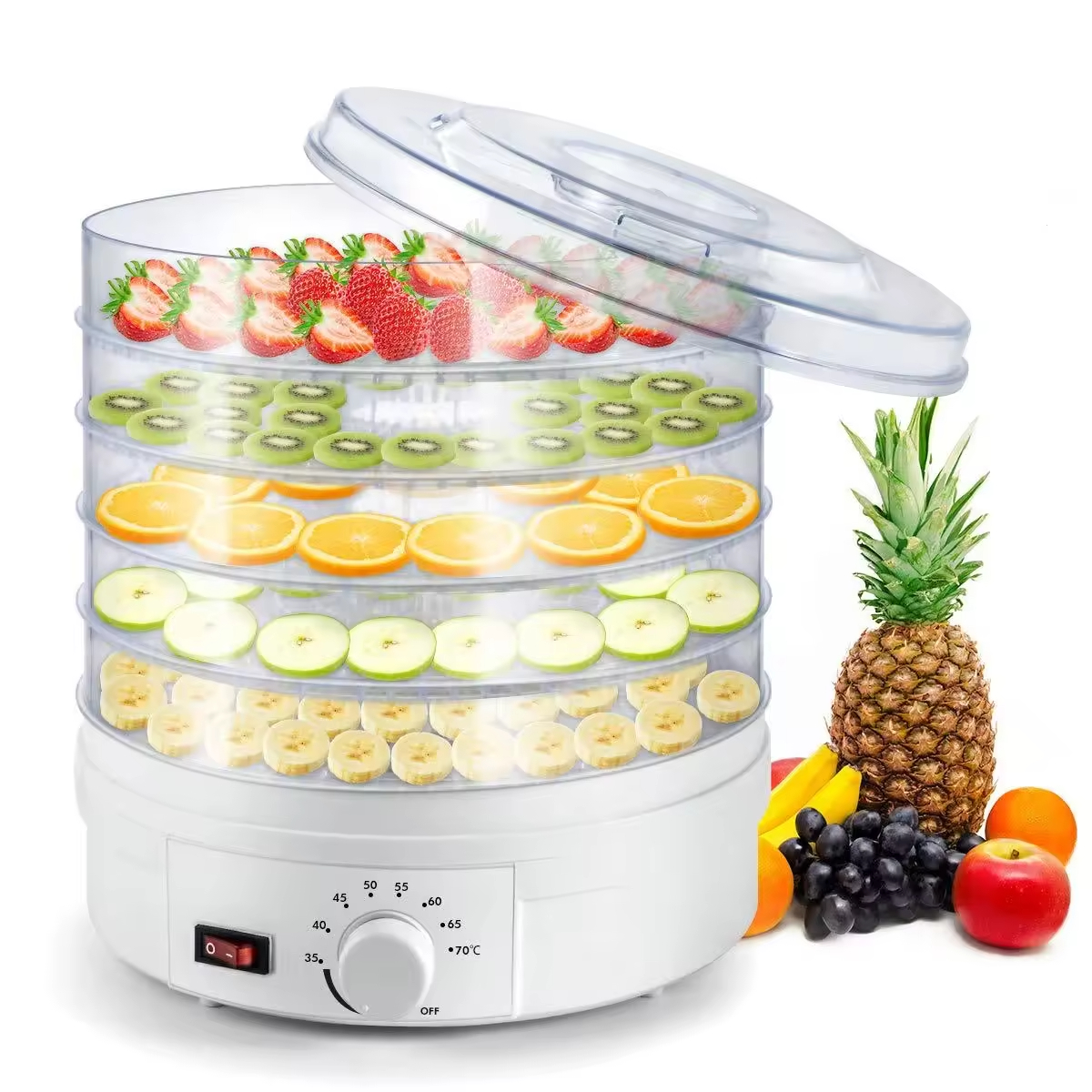 5-Layer Food Dehydrator with Adjustable Temperature