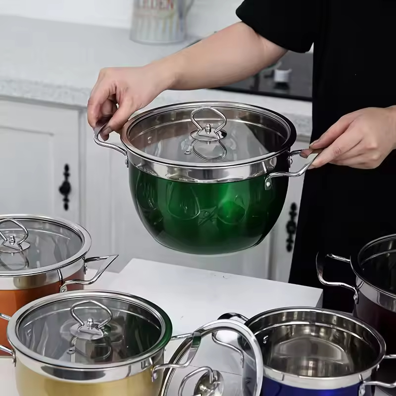 10-Piece Stainless Steel Pot Set