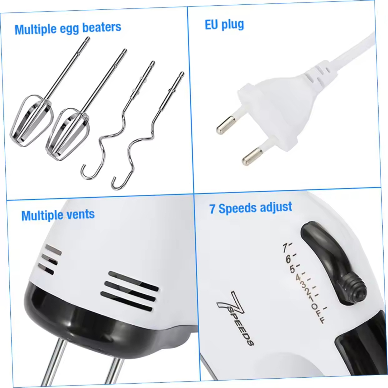 7-Speed Electric Hand Whisk
