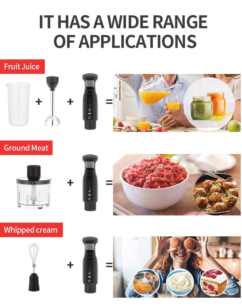 4 in 1 electric high speed food blender 220-240V