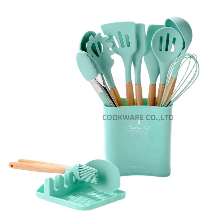 13pcs silicon kitchen utensils
