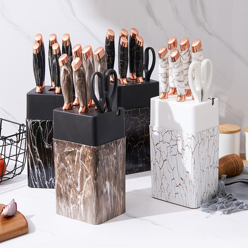 7pcs non stick coating quality kitchen knife set