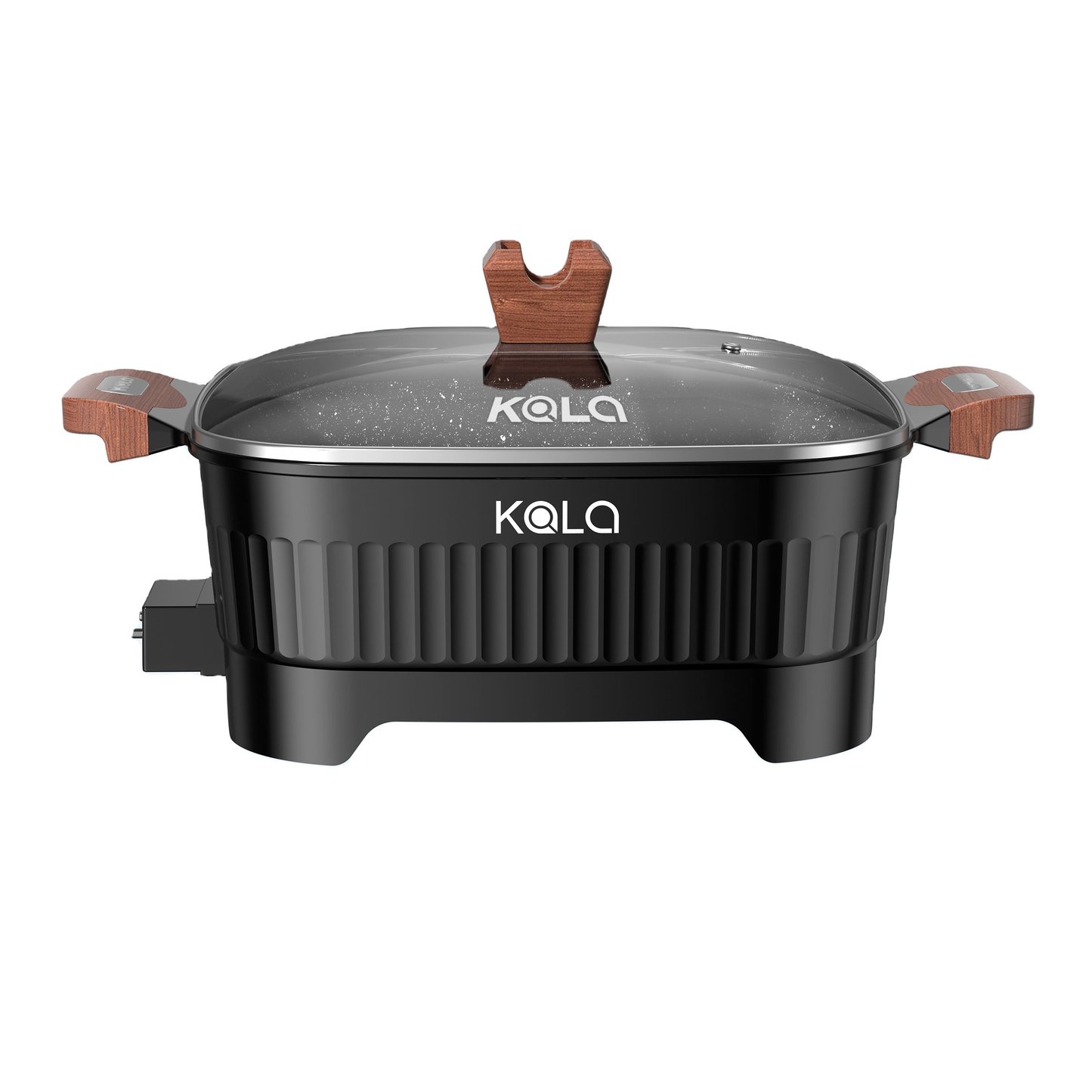 8L durable electric pot for cooking with wooden handles&knob