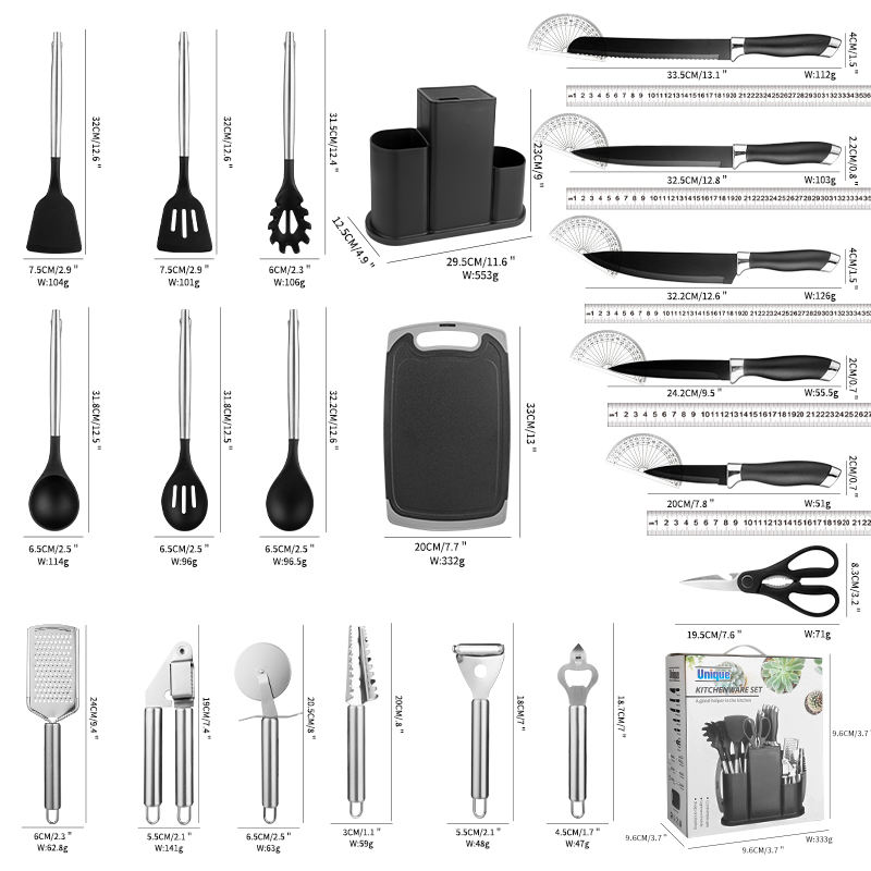 20pcs silicon kitchen set