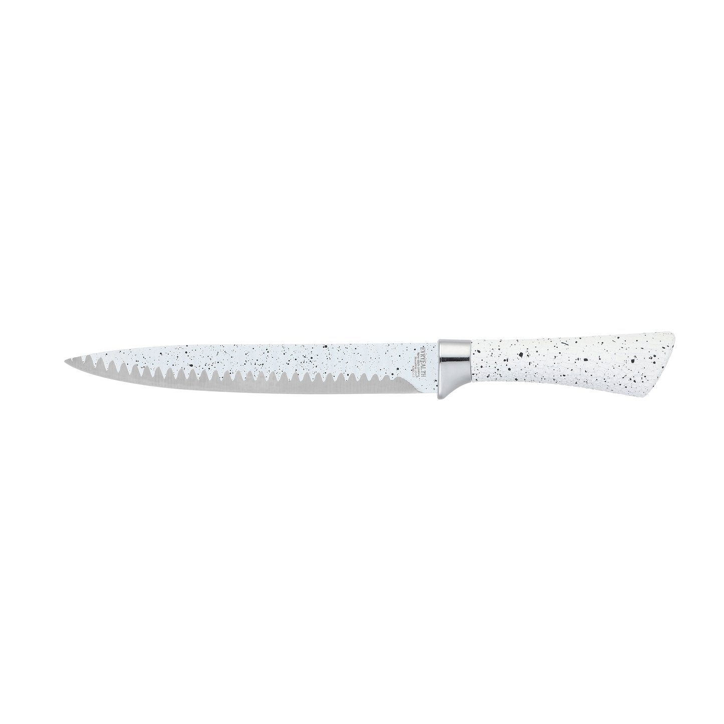 6pcs white and marble knife kitchen set