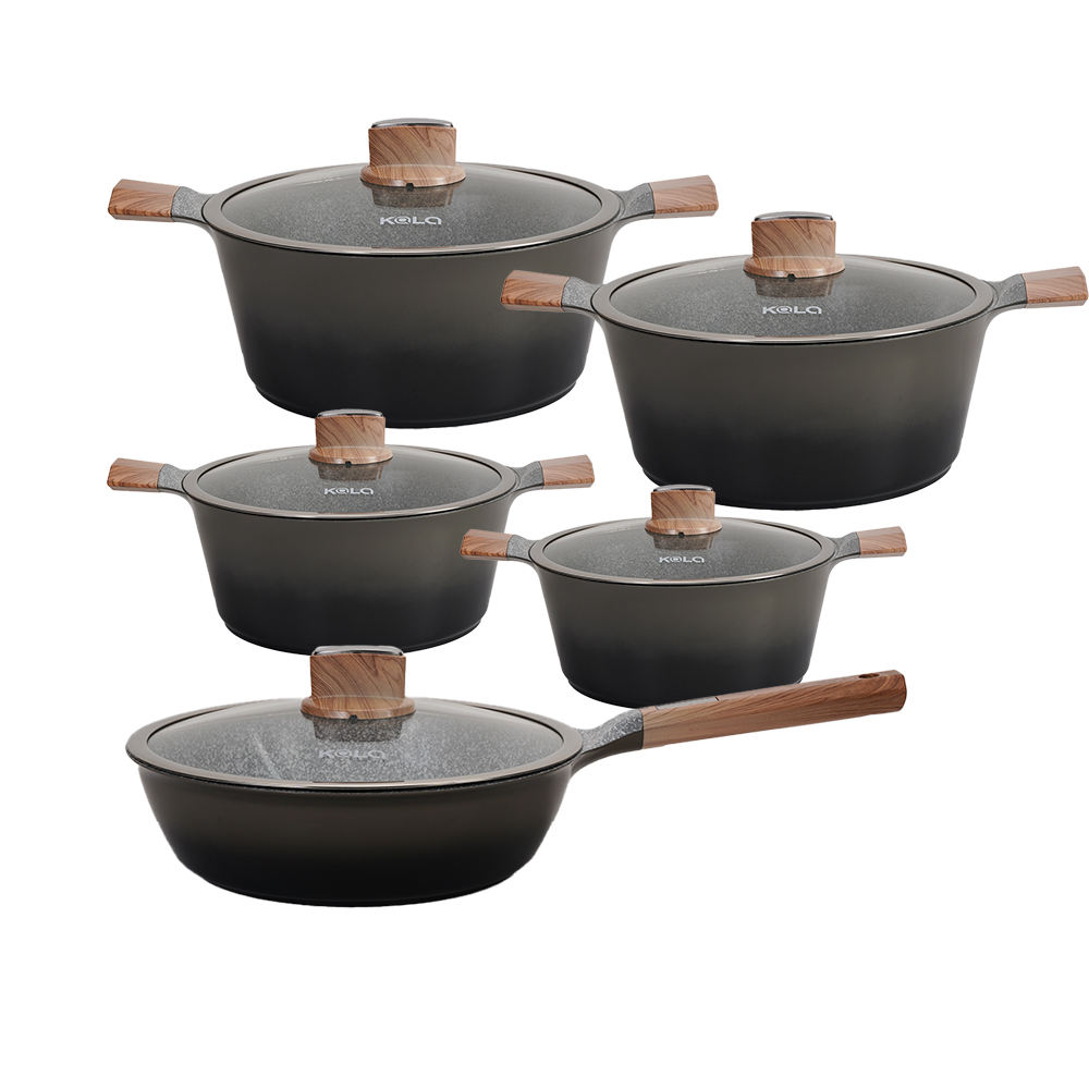 KALA 10pcs ceramic coating cookware set