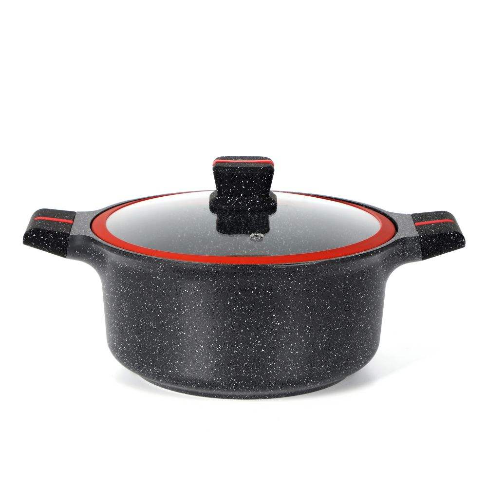 10pcs cookware set with silicon glass lids