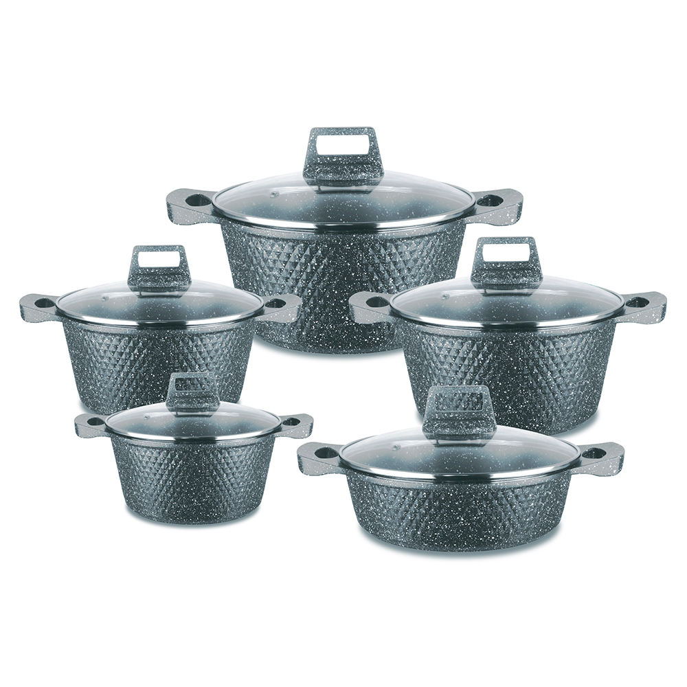 20-24-28-32cm shallow casserole with glass lid