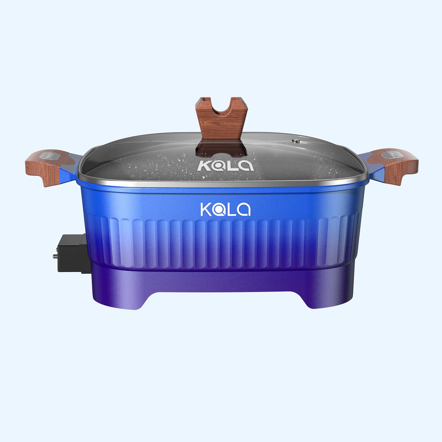 8L durable electric pot for cooking with wooden handles&knob