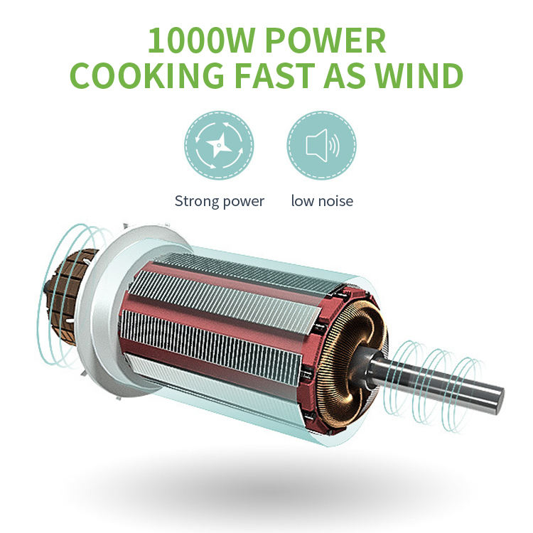 Powerful food blender with 2 speeds pulse function mode and 4 blades