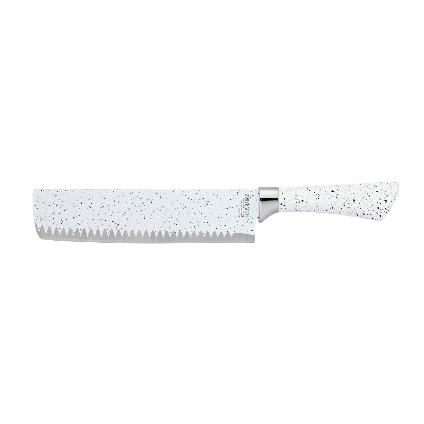 6pcs white and marble knife kitchen set