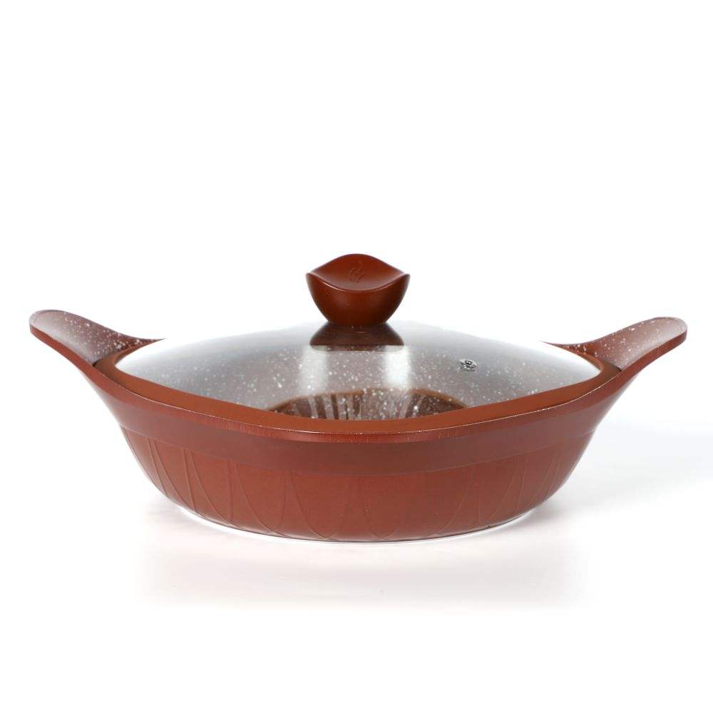 12PCS pot set with silicon glass lid and fire bottom