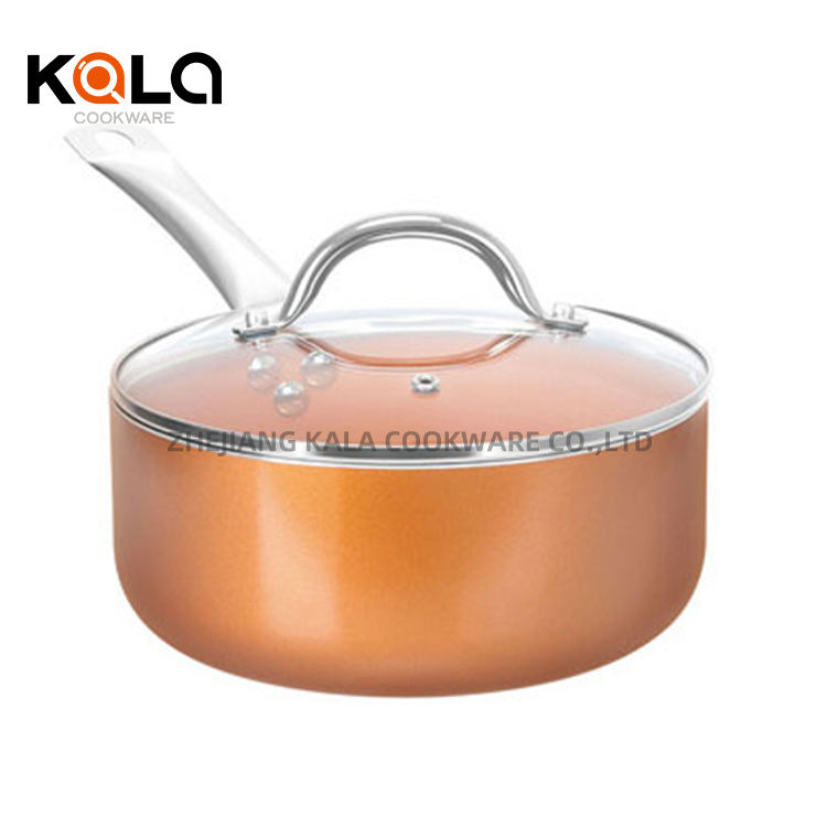 10pcs copper pan with 16cm sauce pot with lid / 20cm sauce pot with lid/ 20cm fry pan/ 24cm fry pan with lid/ 26cm casserole pan