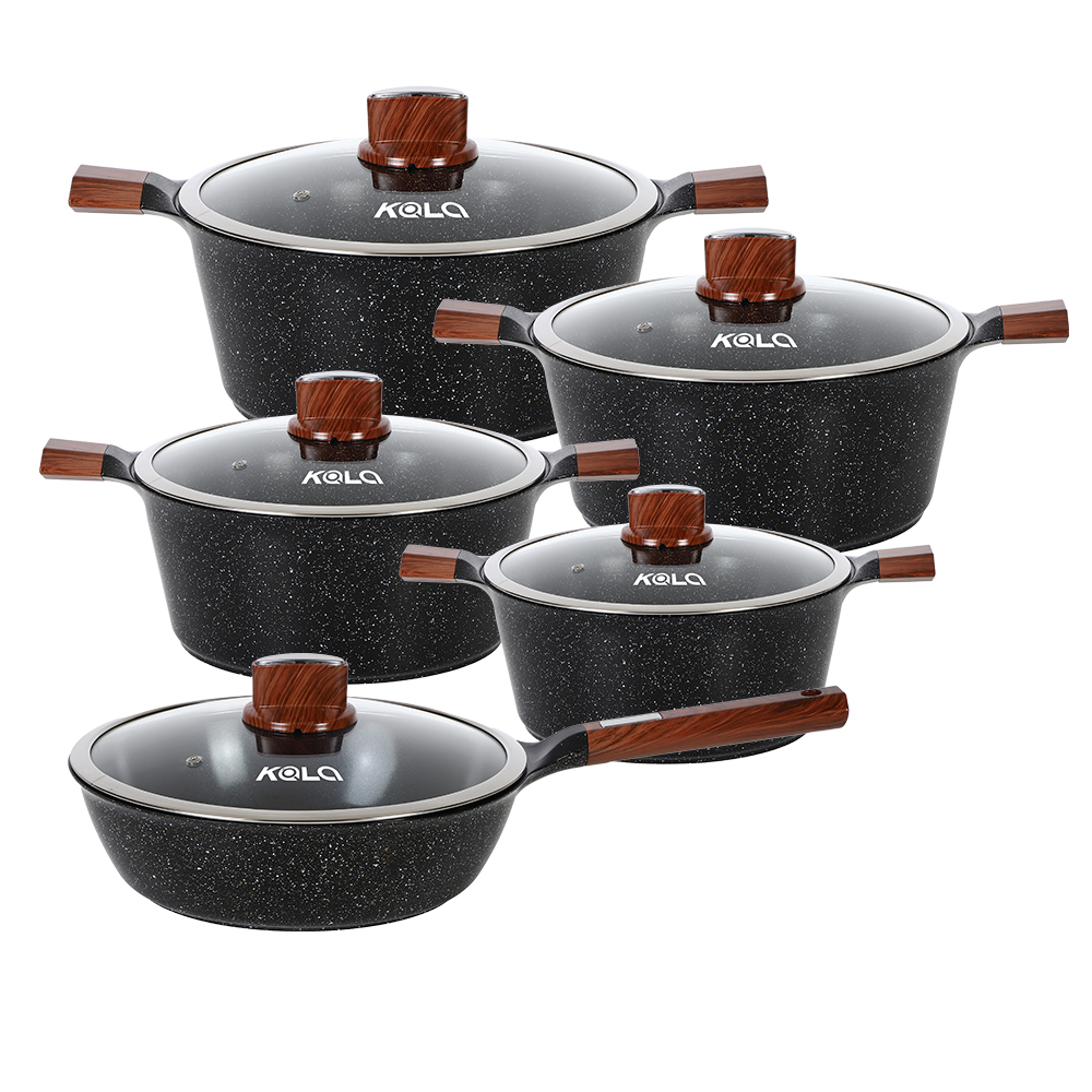 KALA 10pcs ceramic coating cookware set