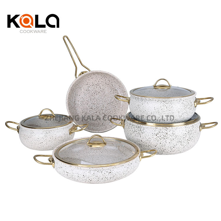 KALA 20-24-28cm casserole with wide side glass lid