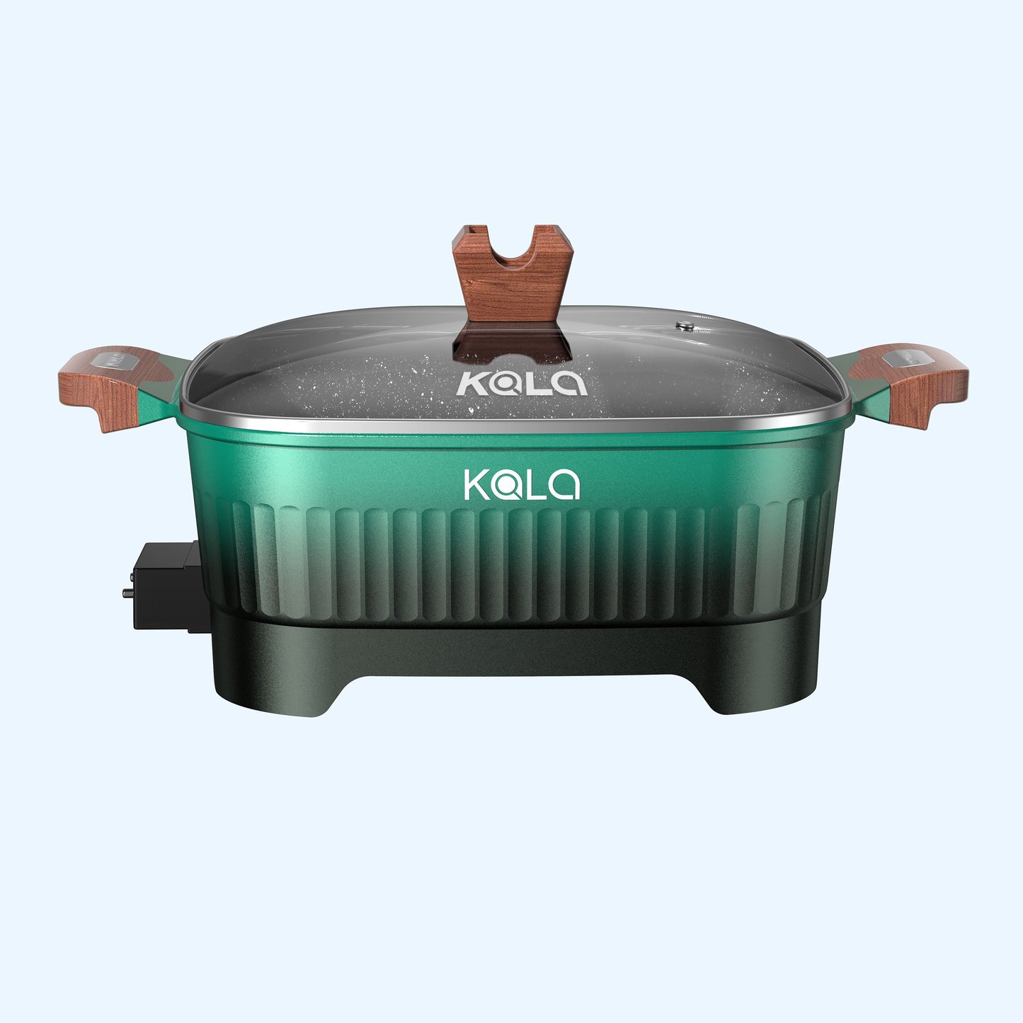 8L durable electric pot for cooking with wooden handles&knob