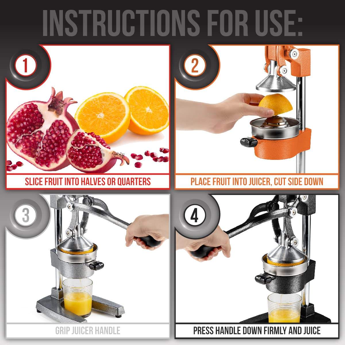 Mix color hand juicer