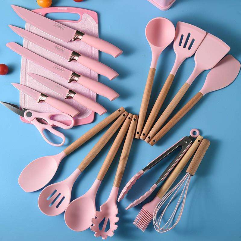19pcs silicon modern kitchen tools set