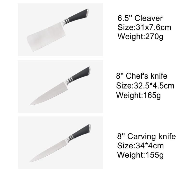 Unique 9pcs knife sets