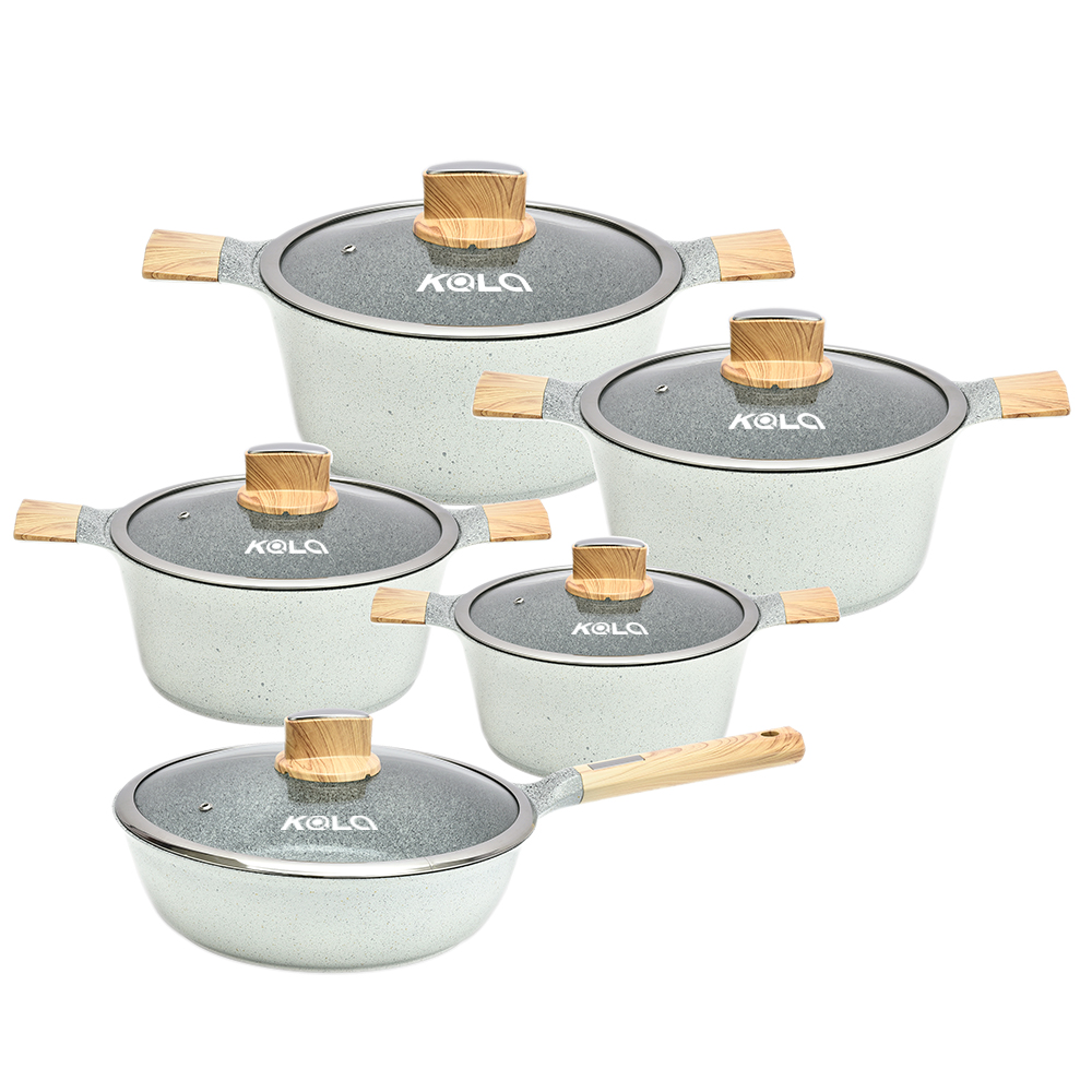 KALA 10pcs ceramic coating cookware set