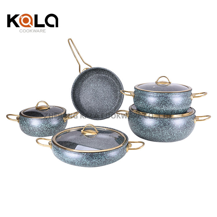 KALA 20-24-28cm casserole with wide side glass lid