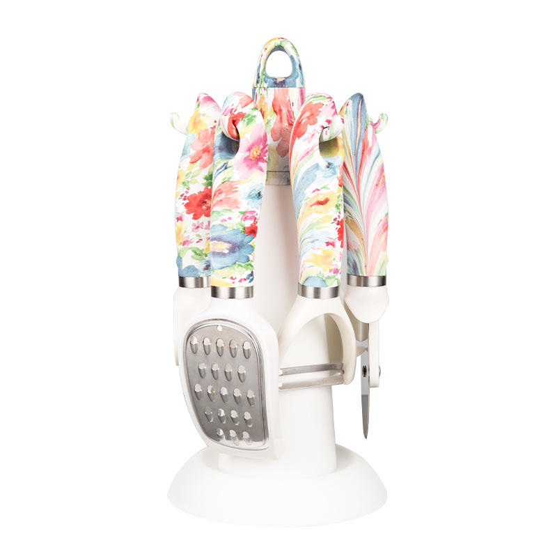 Kitchen gadgets storage rack 7-piece set