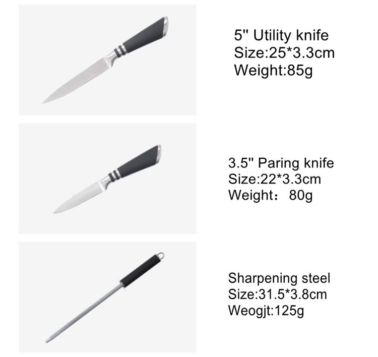 Unique 9pcs knife sets