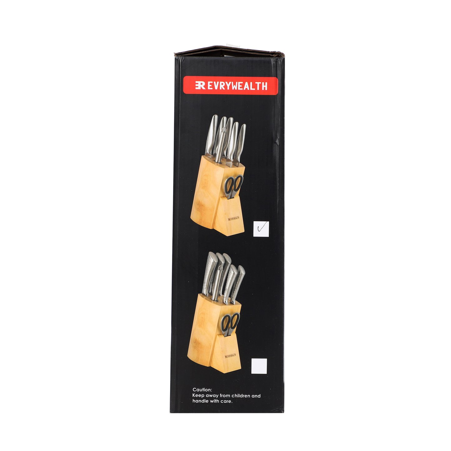 8-piece seahorse hollow handle knife set