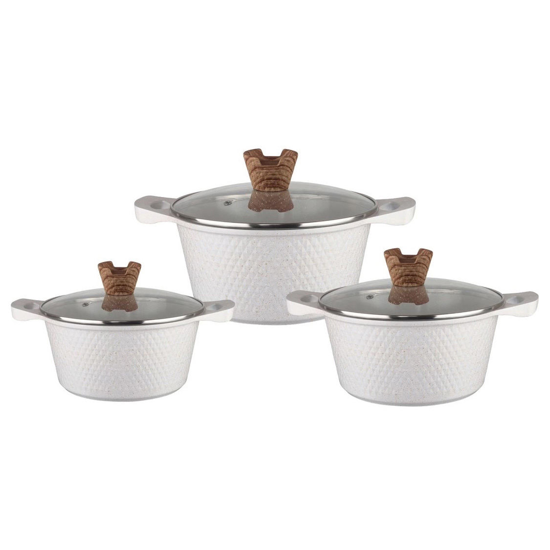 6pcs 32-36-40cm pot set