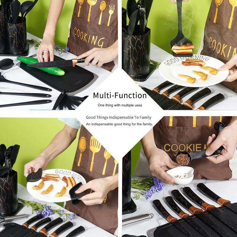 25pcs silicon kitchen tools set