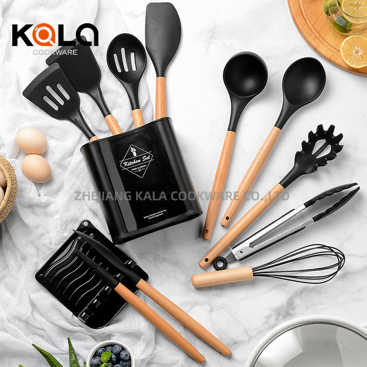 13pcs silicon kitchen utensils