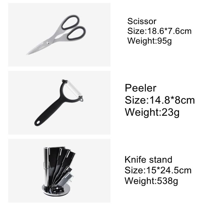 Unique 9pcs knife sets