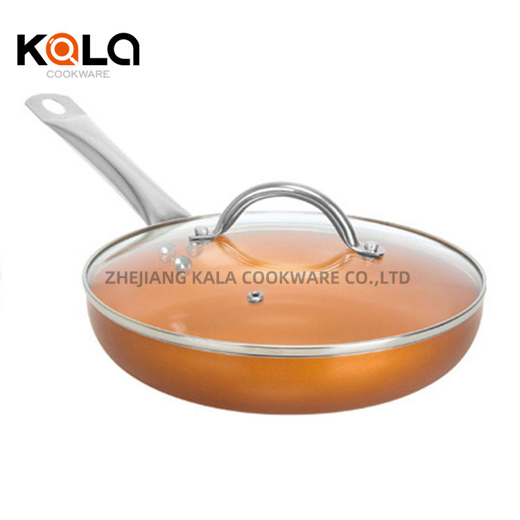 10pcs copper pan with 16cm sauce pot with lid / 20cm sauce pot with lid/ 20cm fry pan/ 24cm fry pan with lid/ 26cm casserole pan