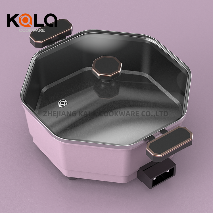 6L electric cooking pot with bakelite handles & knob