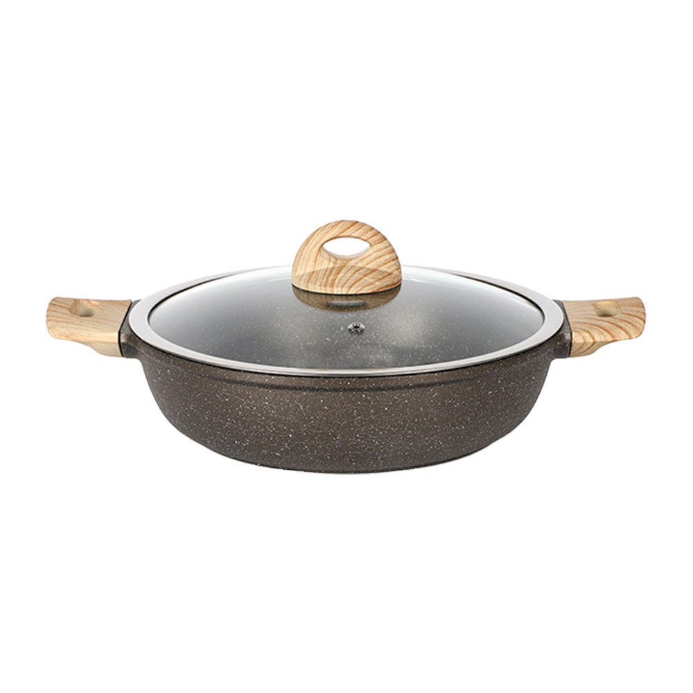 10pcs 20-24-28-32cm casserole with wide-edge glass lids