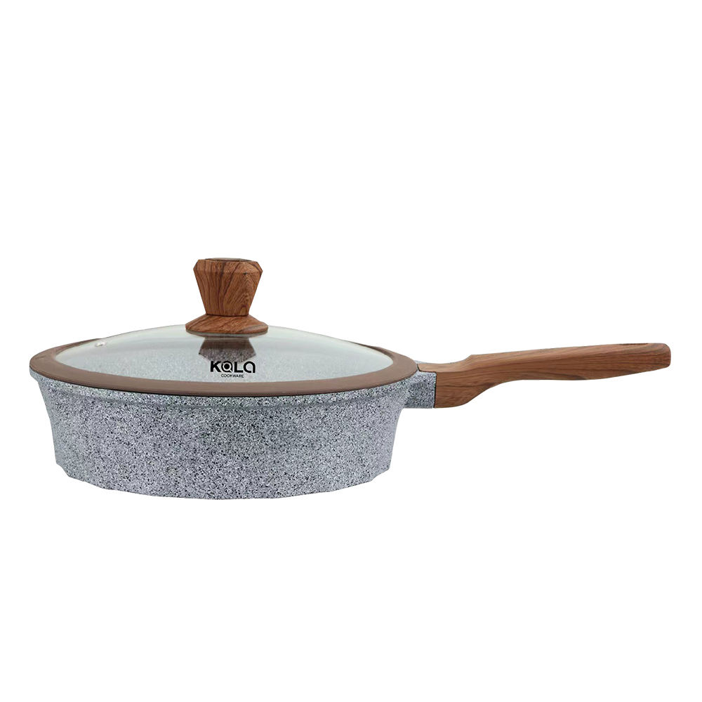 KALA 20-24-28-32cm covered black and grey casserole