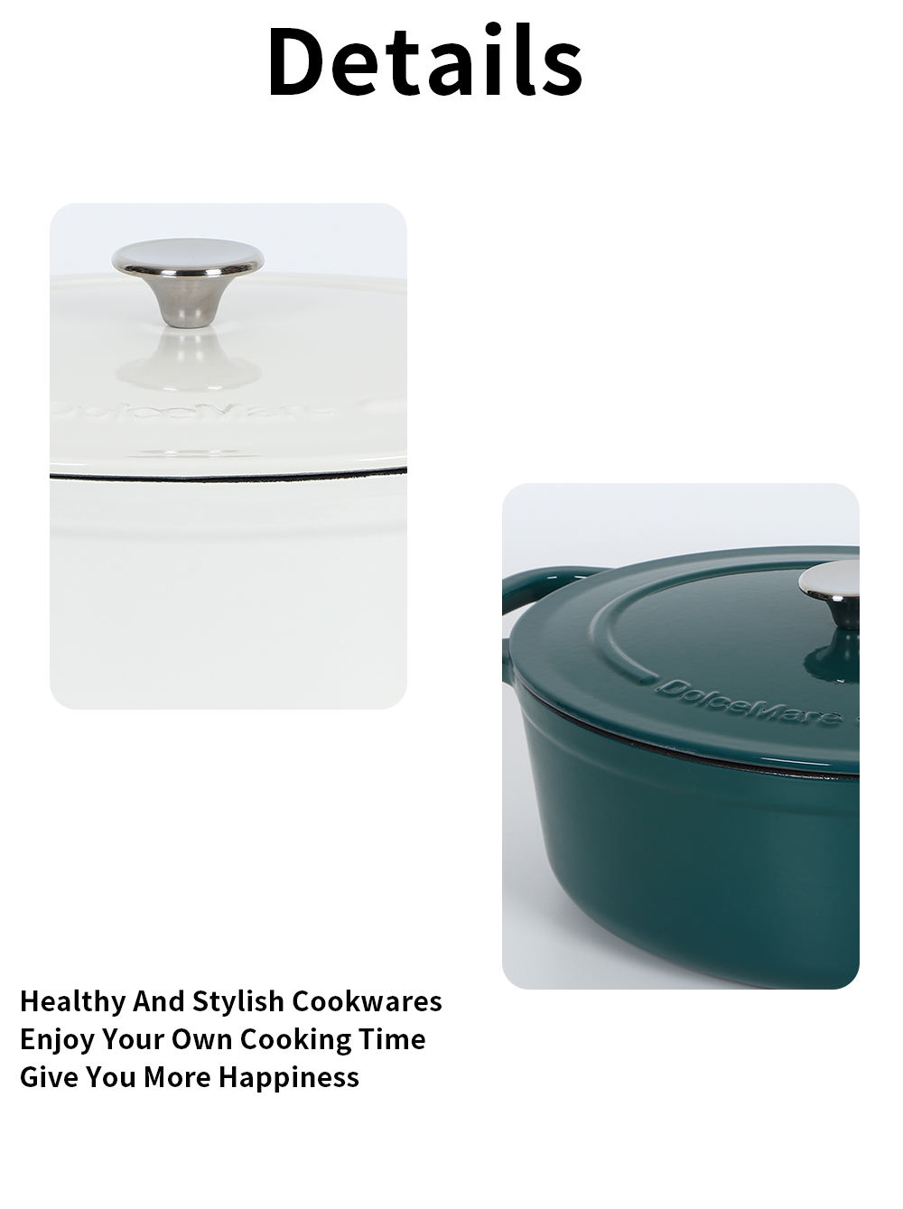 34*28cm 7.5L cast iron pot