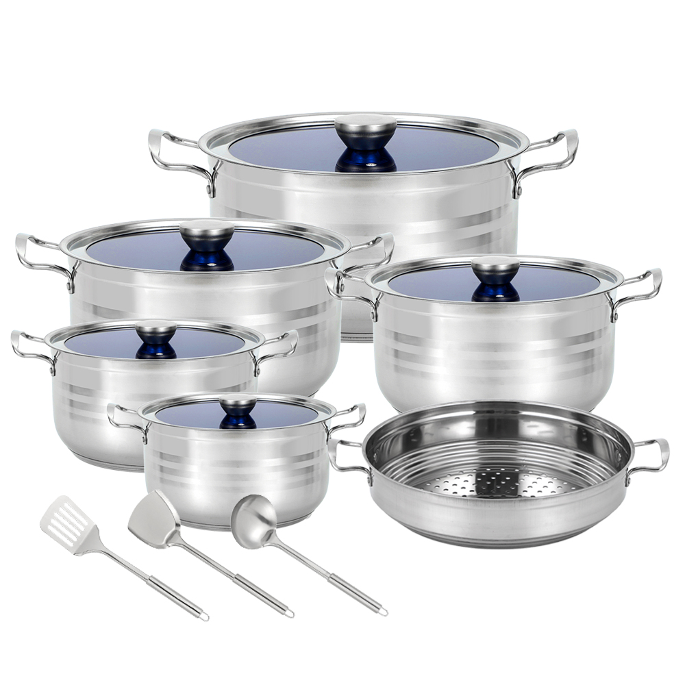 14pcs stainless steel cookware set