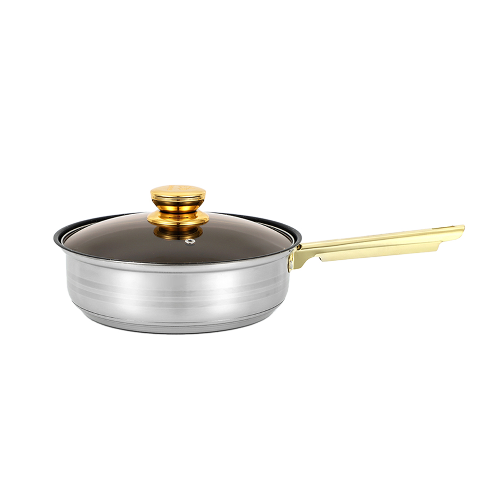 12pcs stainless steel cookware set with 16-18-20-24CM casserole/24cm fry pan/and 16CM sauce pan