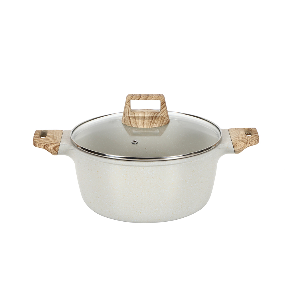 8pcs cookware set with 18cm milk pan/ 24cm casserole/ 28cm deep fry pan/ 20cm open fry pan and 24cm open fry pan