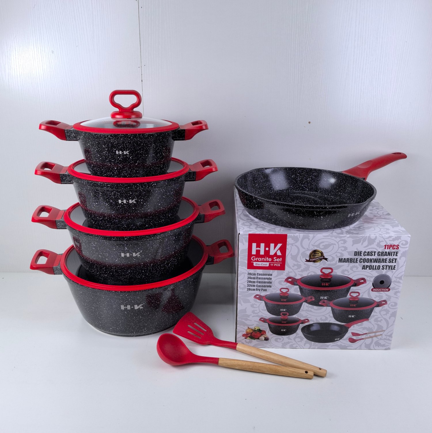 KALA 11pcs pot set-Black/Grey